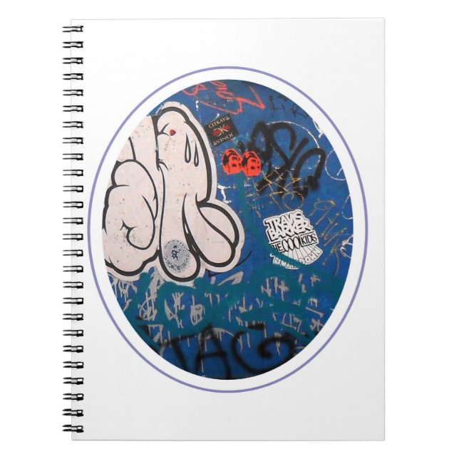 Venice Beach Graffiti Spiral Notebook (Front)