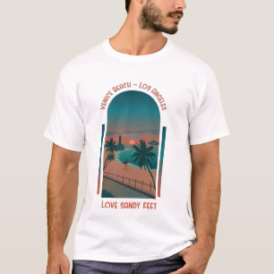Venice Beach Los Angeles Love Sandy Feet T-Shirt