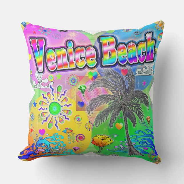 Venice Beach Quadro Seasons Pillow (Front)