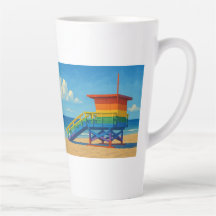 Venice Beach Rainbow Lifeguard Stand