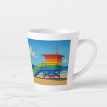 Venice Beach Rainbow Lifeguard Stand