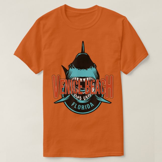 Venice Beach shark teeth Souvenir or Group Vacatio T-Shirt (Design Front)
