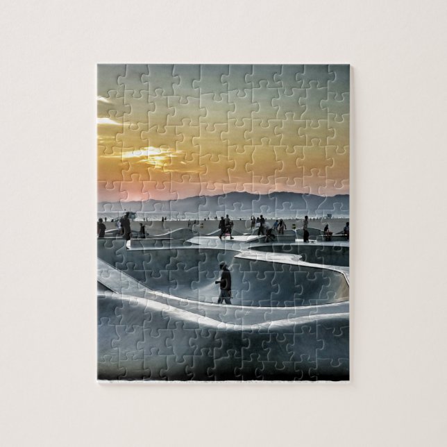 Venice Beach Skateboard Park Jigsaw Puzzle (Vertical)