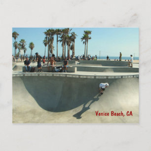 Venice Beach Skateboarding Postcard! Postcard