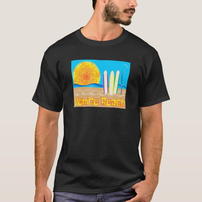 Venice Beach Sun Sand And Surf - Beach Merch T-Shirt (Front)