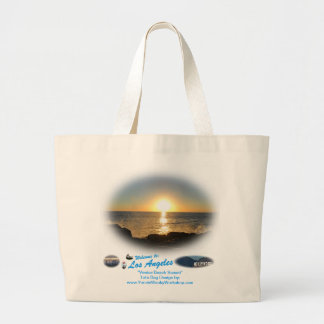 Venice Beach Sunset 2 Large Tote Bag