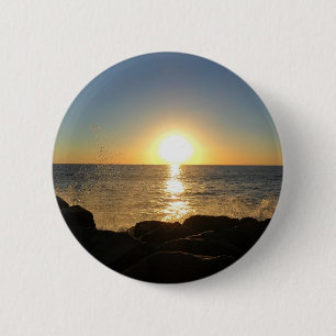 Venice Beach Sunset 6 Cm Round Badge