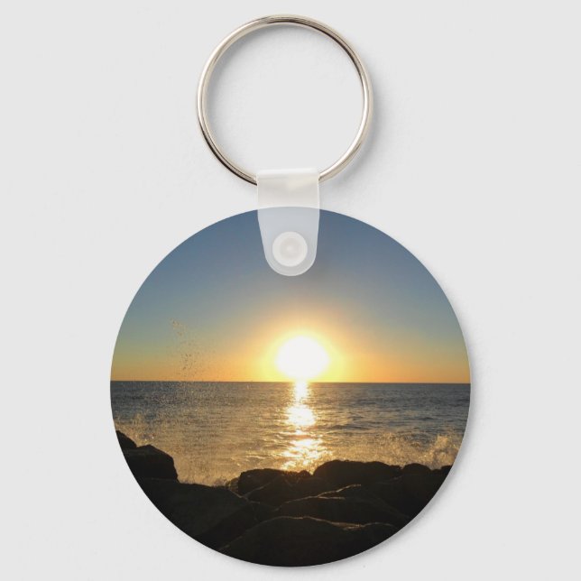 Venice Beach Sunset Key Ring (Front)