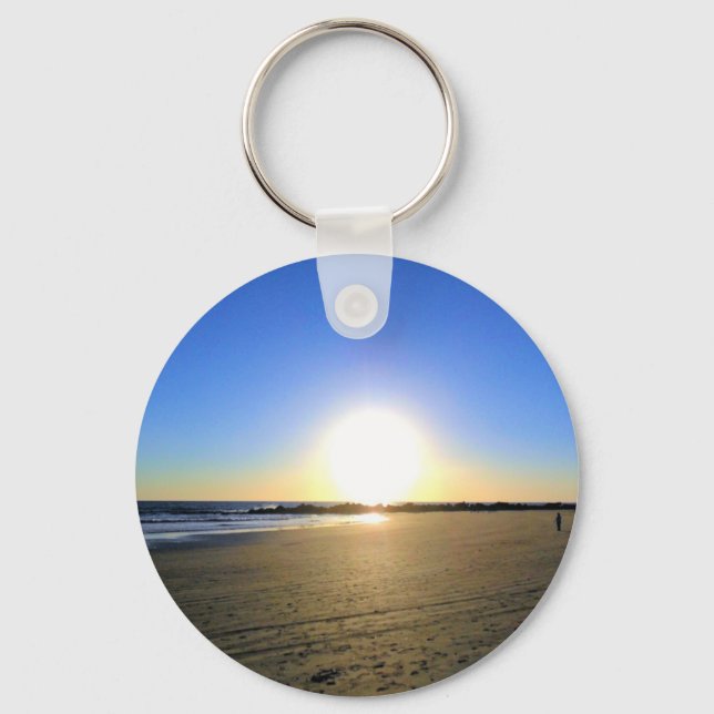 Venice Beach Sunset Key Ring (Front)
