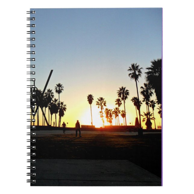 Venice Beach Sunset Notebook (Front)