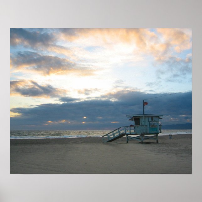 Venice Beach sunset Poster (Front)