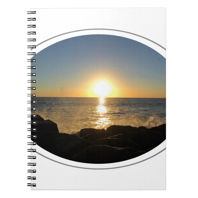 Venice Beach Sunset Spiral Notebook (Front)