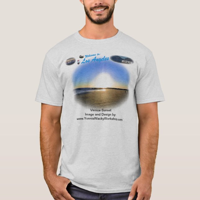 Venice Beach Sunset T-Shirt (Front)