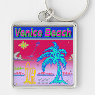 "Venice Beach" Surfer Keychain