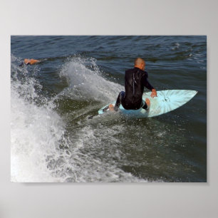 Venice Beach Surfing Poster