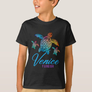 Venice Beach Tie Dye Sea Turtle Florida Family Vac T-Shirt