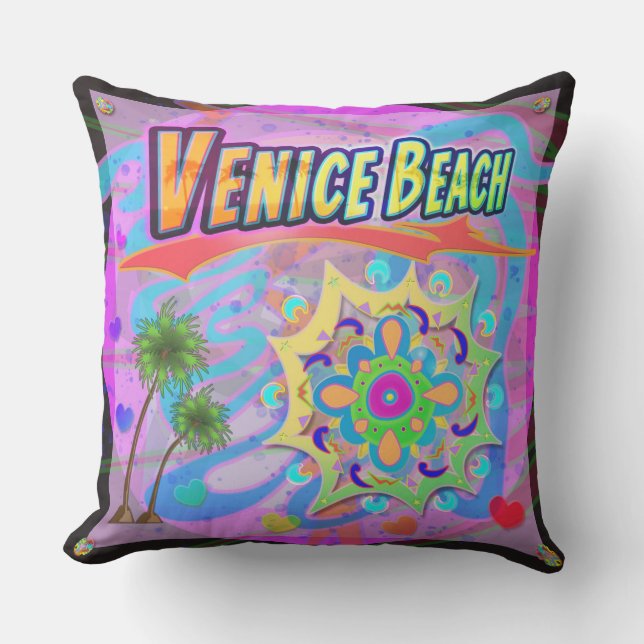 Venice Beach True Progress Pillow (Front)
