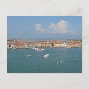Venice Birds Eye View Travel Postcard