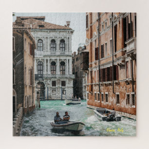 Venice Boat Canal Jigsaw Puzzle