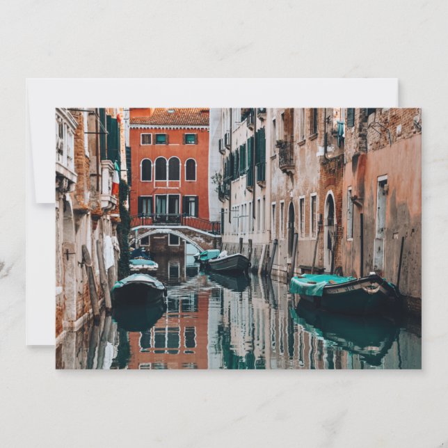 Venice Boats     Invitation (Front)