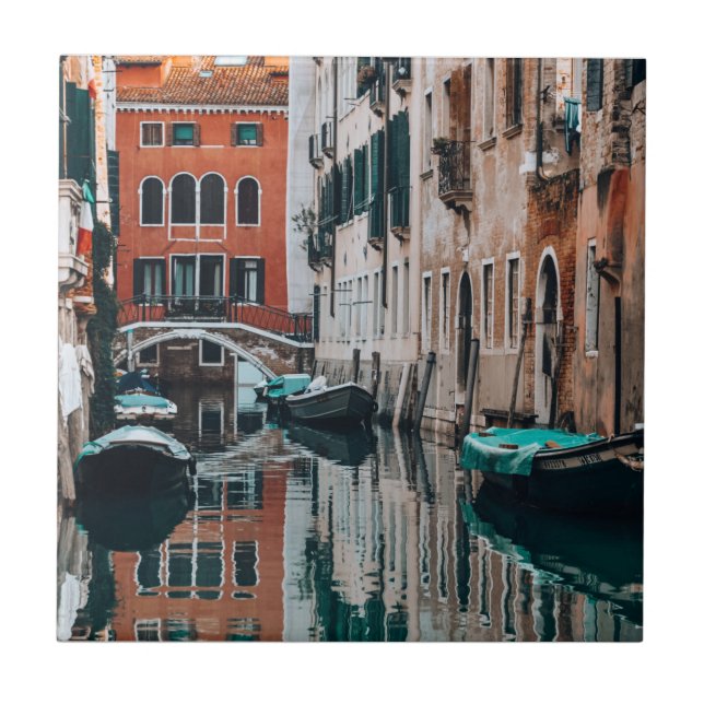 Venice Boats            Tile (Front)
