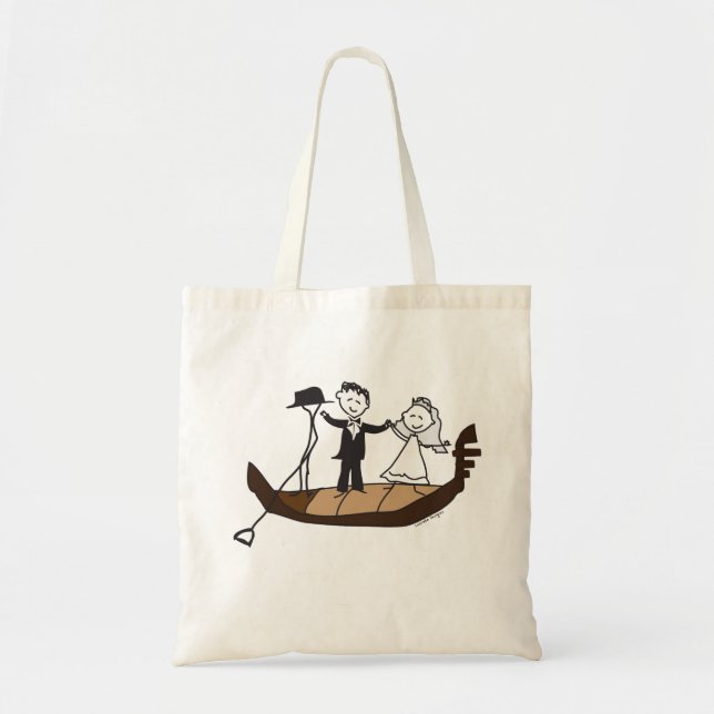 Venice Bride and Groom Tote Bag (Front)