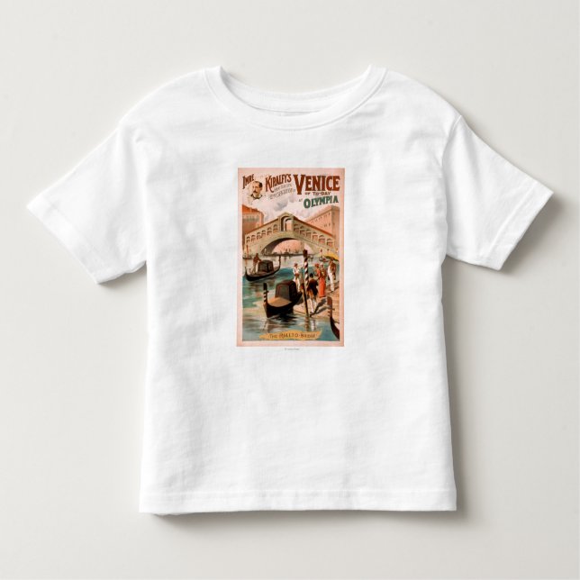 Venice, Bride of the Sea at Olympia Gondolas 2 Toddler T-Shirt (Front)