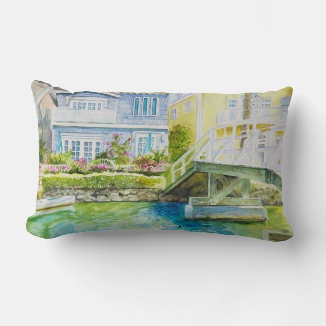 Venice Bridge Lumbar Cushion (Front)