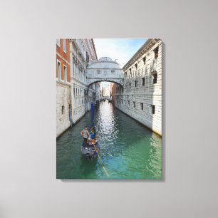 Venice Bridge of Sighs view canvas print