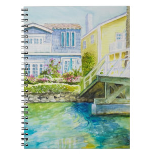 Venice Bridge Spiral Notebook