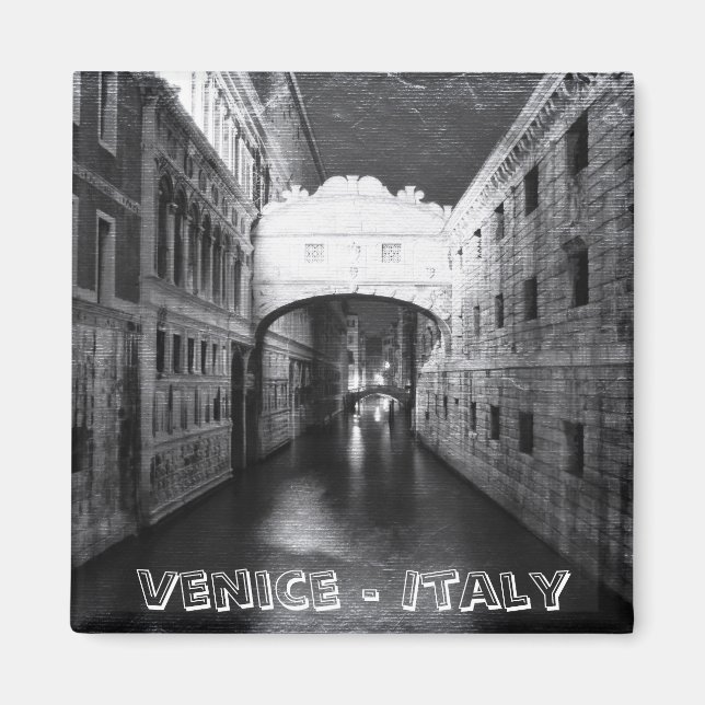 Venice Bridges at Night (Fridge Magnet) Magnet (Front)