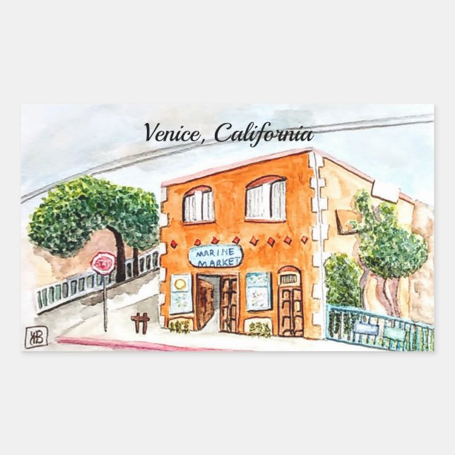 Venice, California Rectangular Sticker (Front)