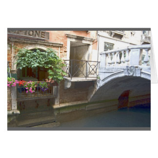 Venice canal and flower box