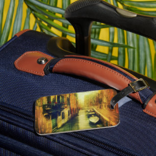 Venice Canal Balcony Painting Luggage Tag