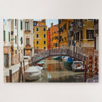 Venice Canal Bridge Boats Italy Travel Europe