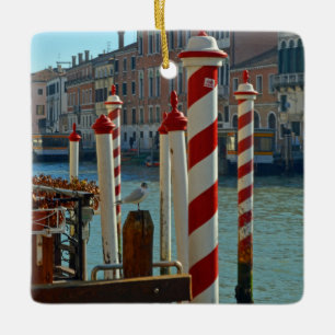 Venice Canal Ceramic Ornament