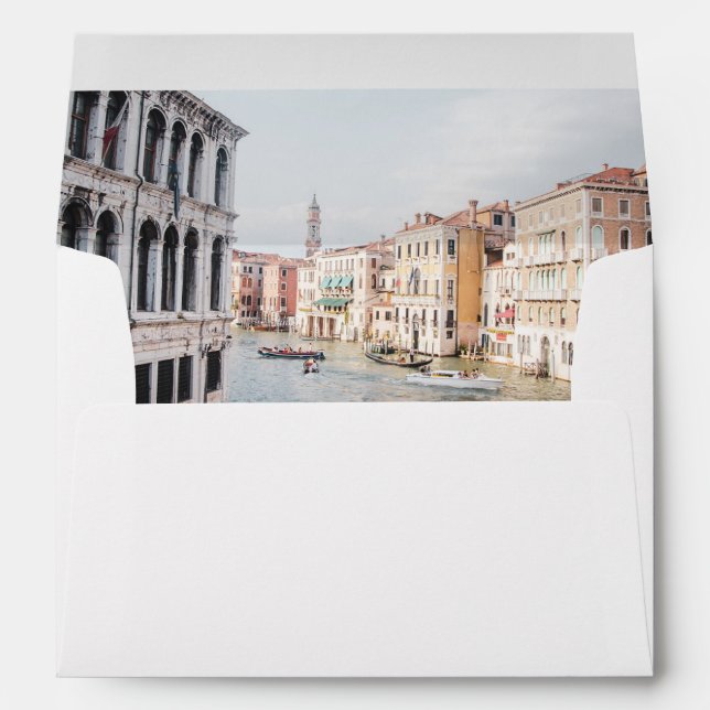 Venice Canal Envelope Liner with Address (Back (Bottom))