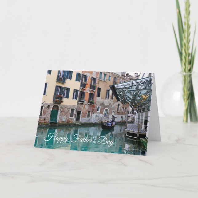 Venice Canal Father's Day Card (Front)