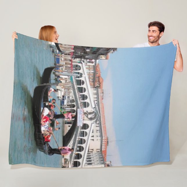 Venice Canal Fleece Blanket (In Situ)