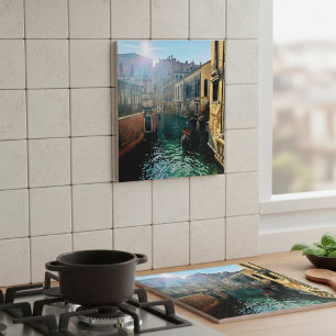 Venice Canal Gondola Italian Architecture Photo Tile