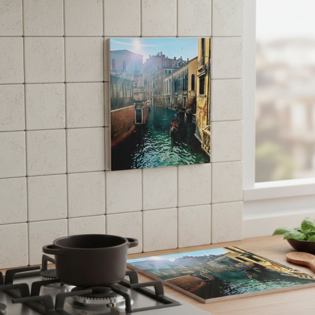 Venice Canal Gondola Italian Architecture Photo Tile (Creator Uploaded)
