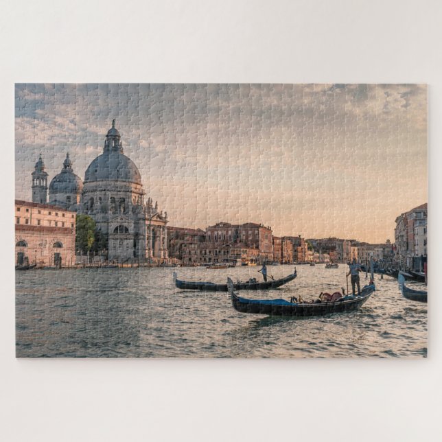 Venice Canal Gondolas Italy Jigsaw Puzzle (Horizontal)