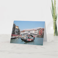 Venice Canal Greeting Card (Blank)