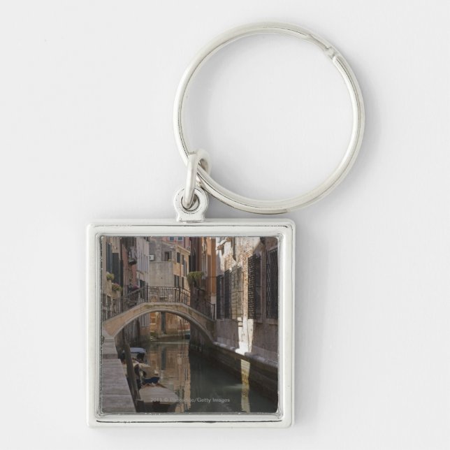 Venice Canals and Stone bridge Key Ring (Front)