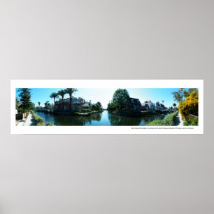 Venice Canals Panoramic Poster