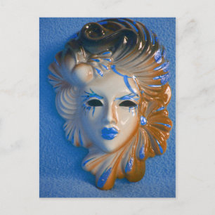 Venice Carnival Mask Postcard