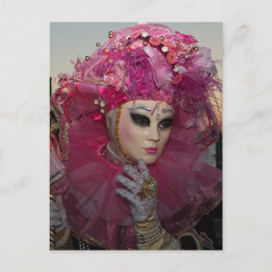 Venice Carnival Masks Postcard