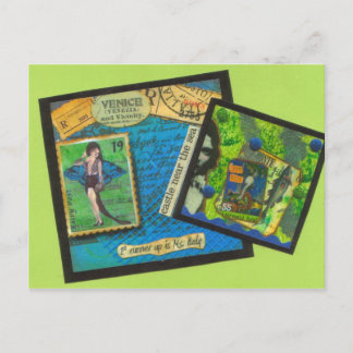 Venice Castle Near the Sea Postcard