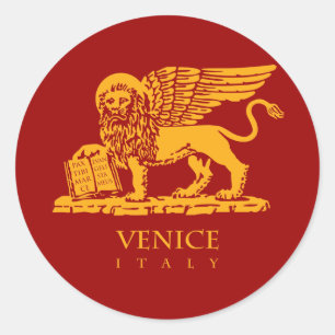 Venice Coat of Arms Classic Round Sticker