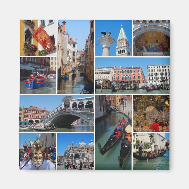 Venice collage magnet (Front)